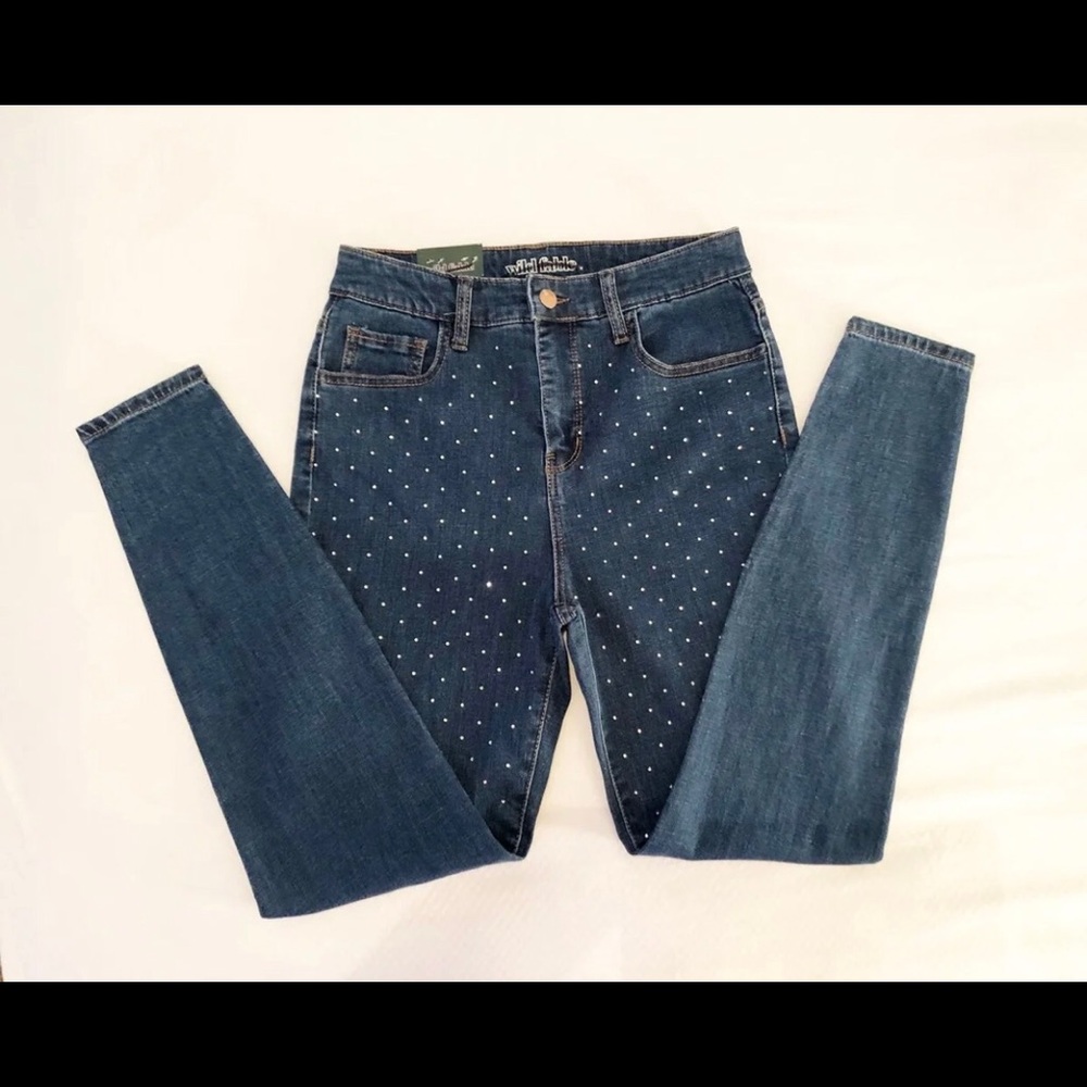 Wild Fable Skinny Jeans w/Rhinestones 6